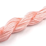 Knyttesnor - Nylonsnor. Pink/laks. 1 mm. 27 meter,